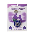 Purple Poppy Services Pin
